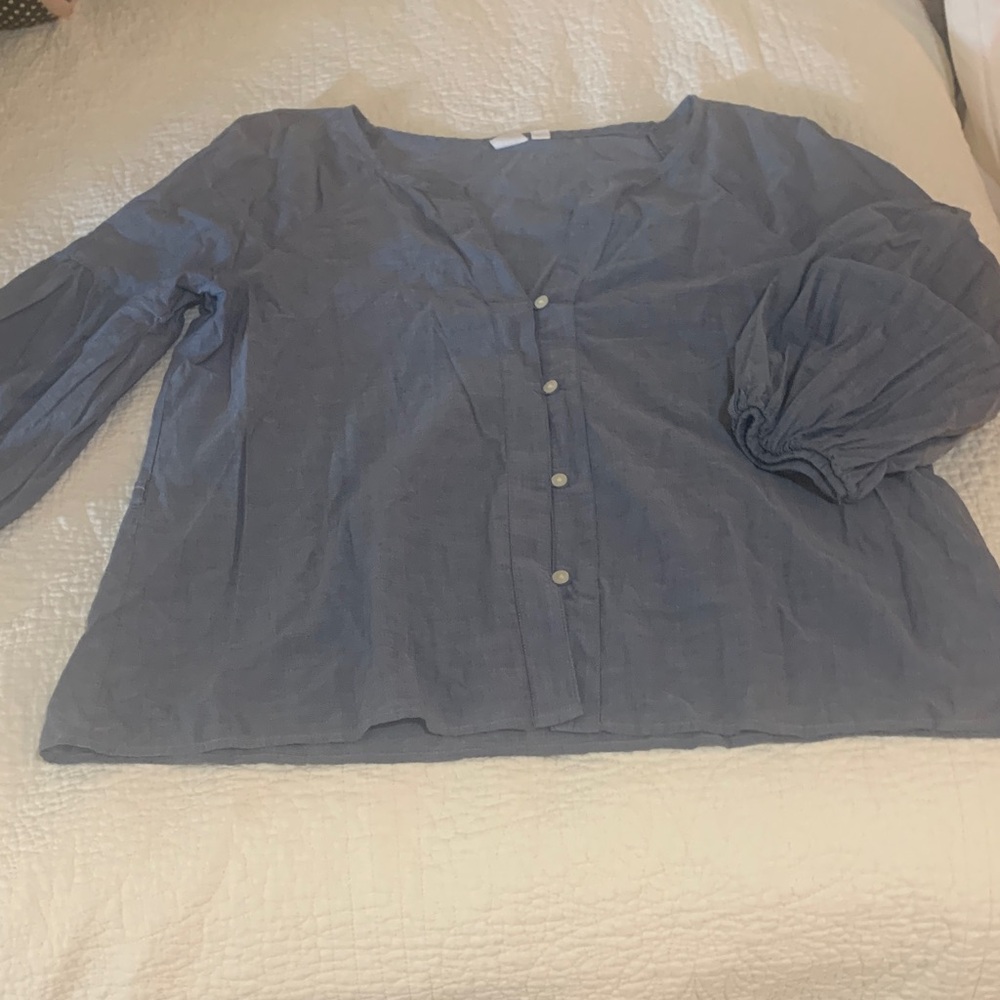 GAP Women's Slate Blue Blouse